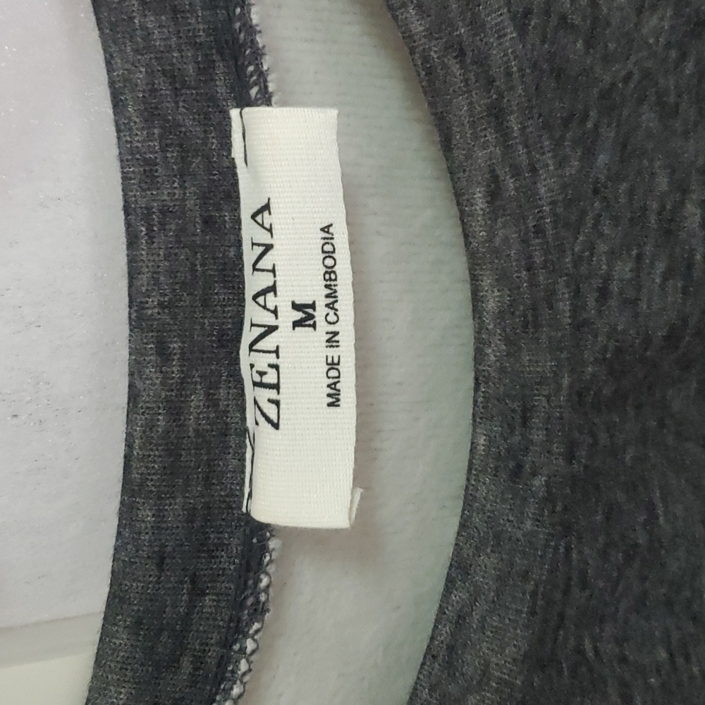 Zenana Oversized Round Neck Pullover Sweatshirt - image 3